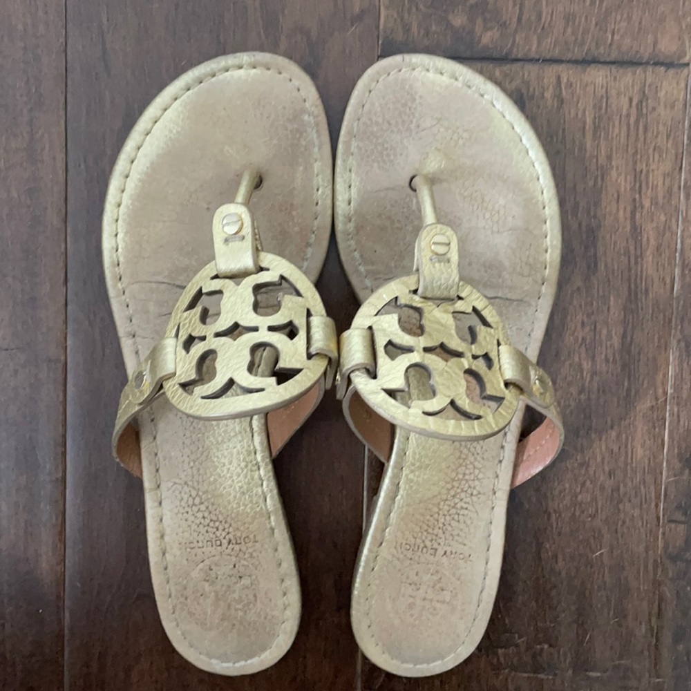 Tory Burch Gold Miller Sandal